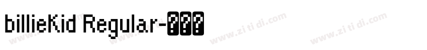 billieKid Regular字体转换